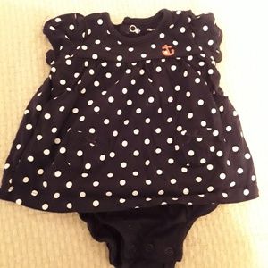 Carter's 3m all in one dress brand new
